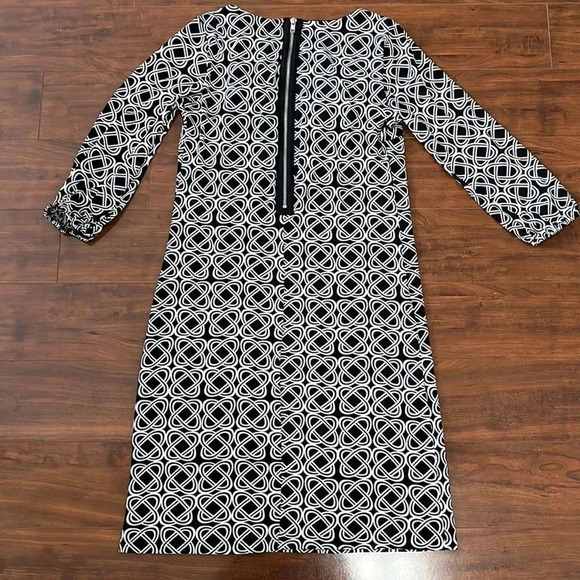 Print 3/4 sleeve  dress - Picture 7 of 8